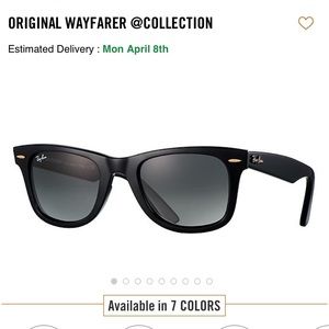 Ray ban wayfarer sunglasses.